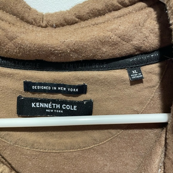 Kenneth Cole New York Quilted Pullover Sweater Tan Size XL - Picture 4 of 4